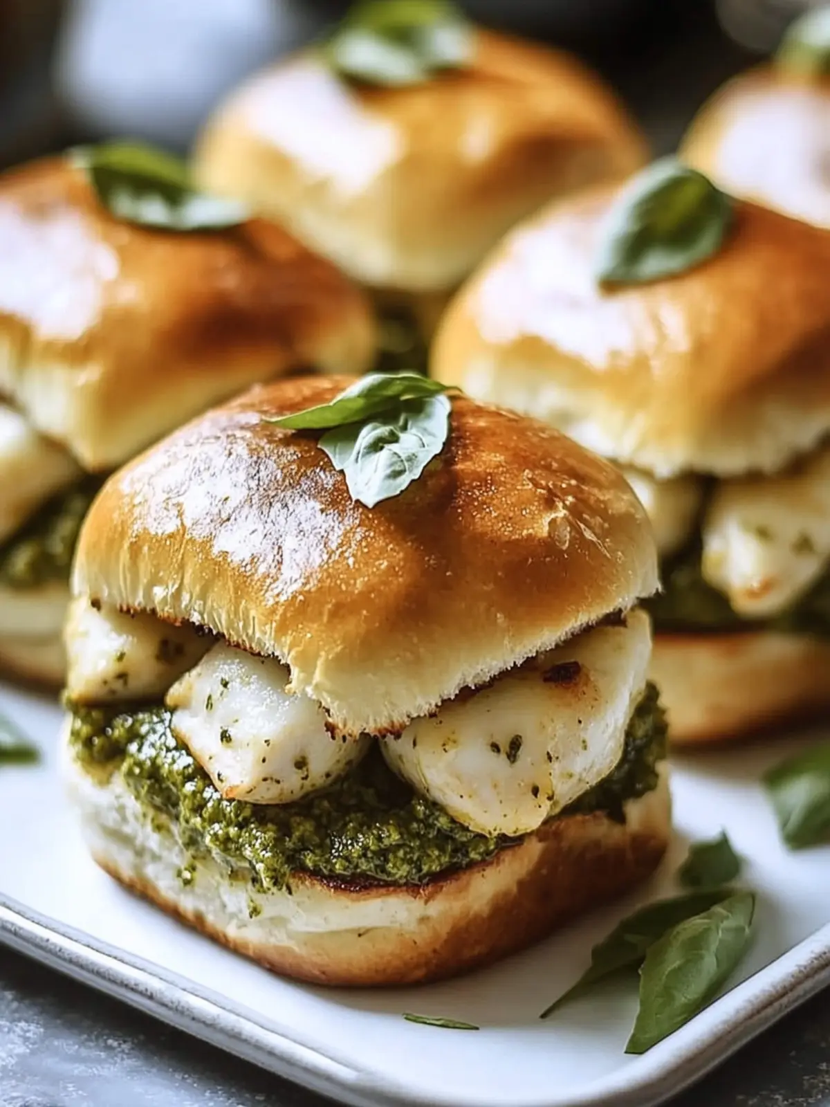Savory Turkey Pesto Mozzarella Sliders for Instant Delight 2 Turkey Pesto Mozzarella Sliders