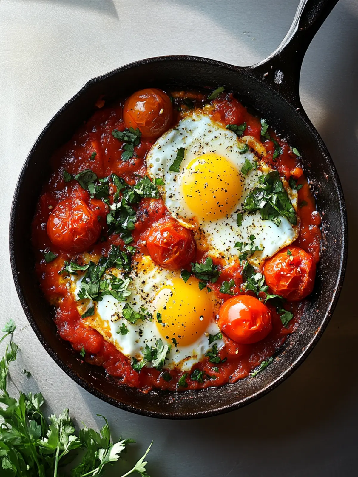 Spicy Tomato & Egg Skillet: Quick Comfort Food Delight 5 Spicy Tomato & Egg Skillet