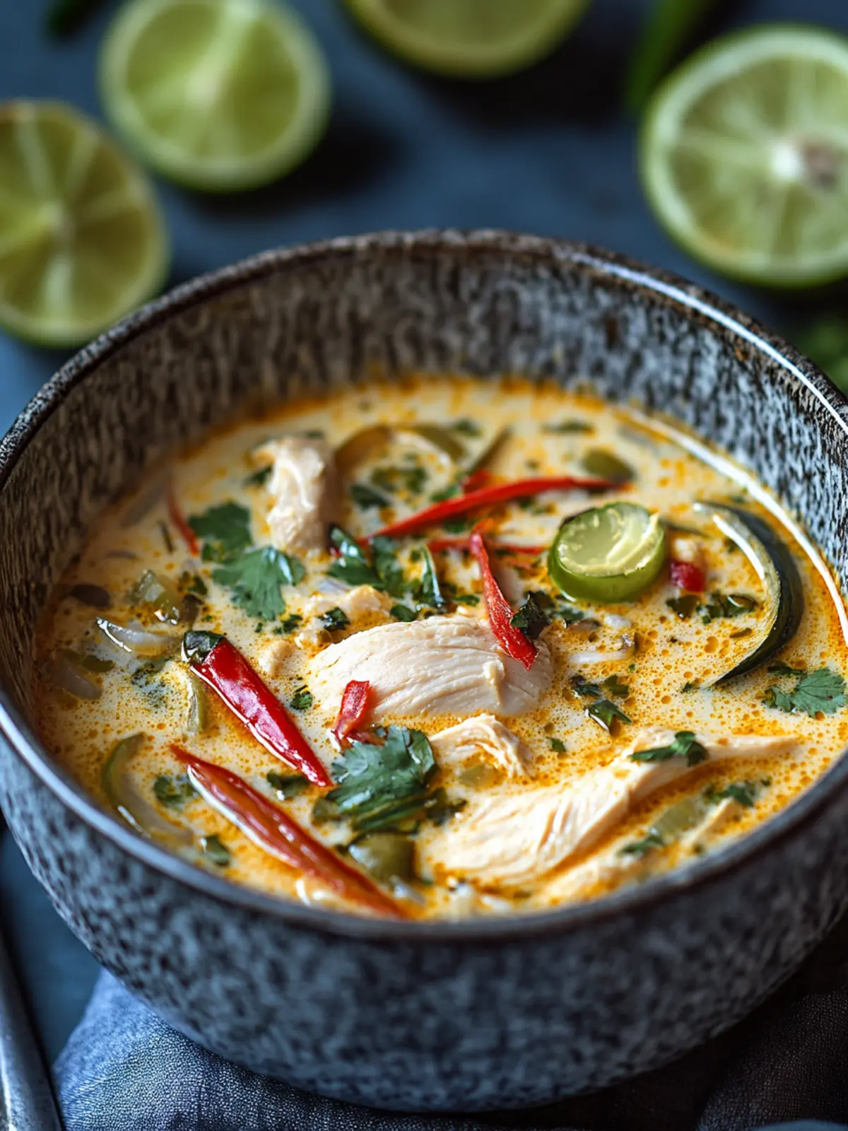 Spicy Thai Coconut Chicken Soup for Cozy Nights In 4 Spicy Thai Coconut Chicken Soup