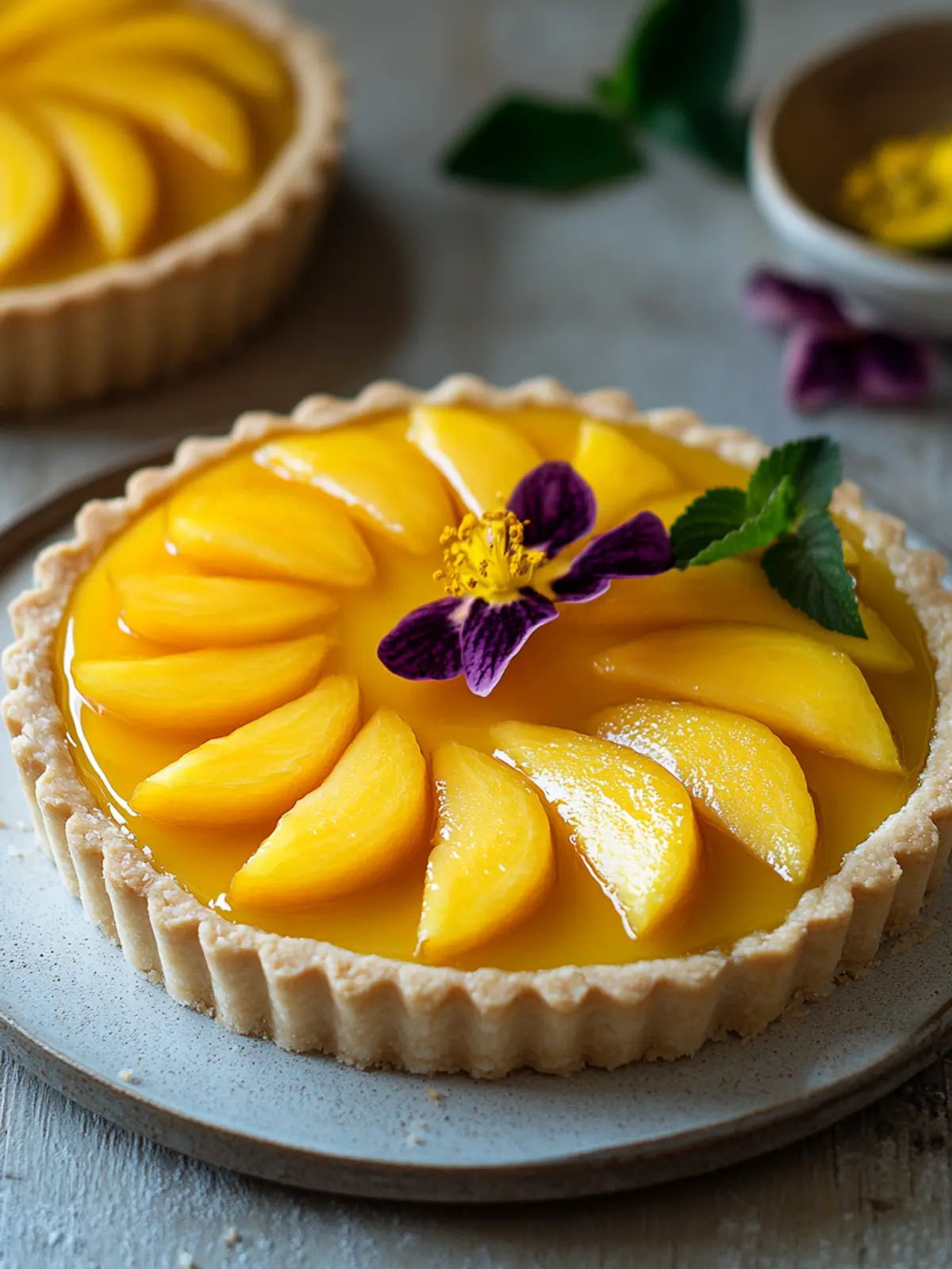 Mango Vanilla Mirror Tart That Wows Every Dessert Lover 5 Mango Vanilla Mirror Tart