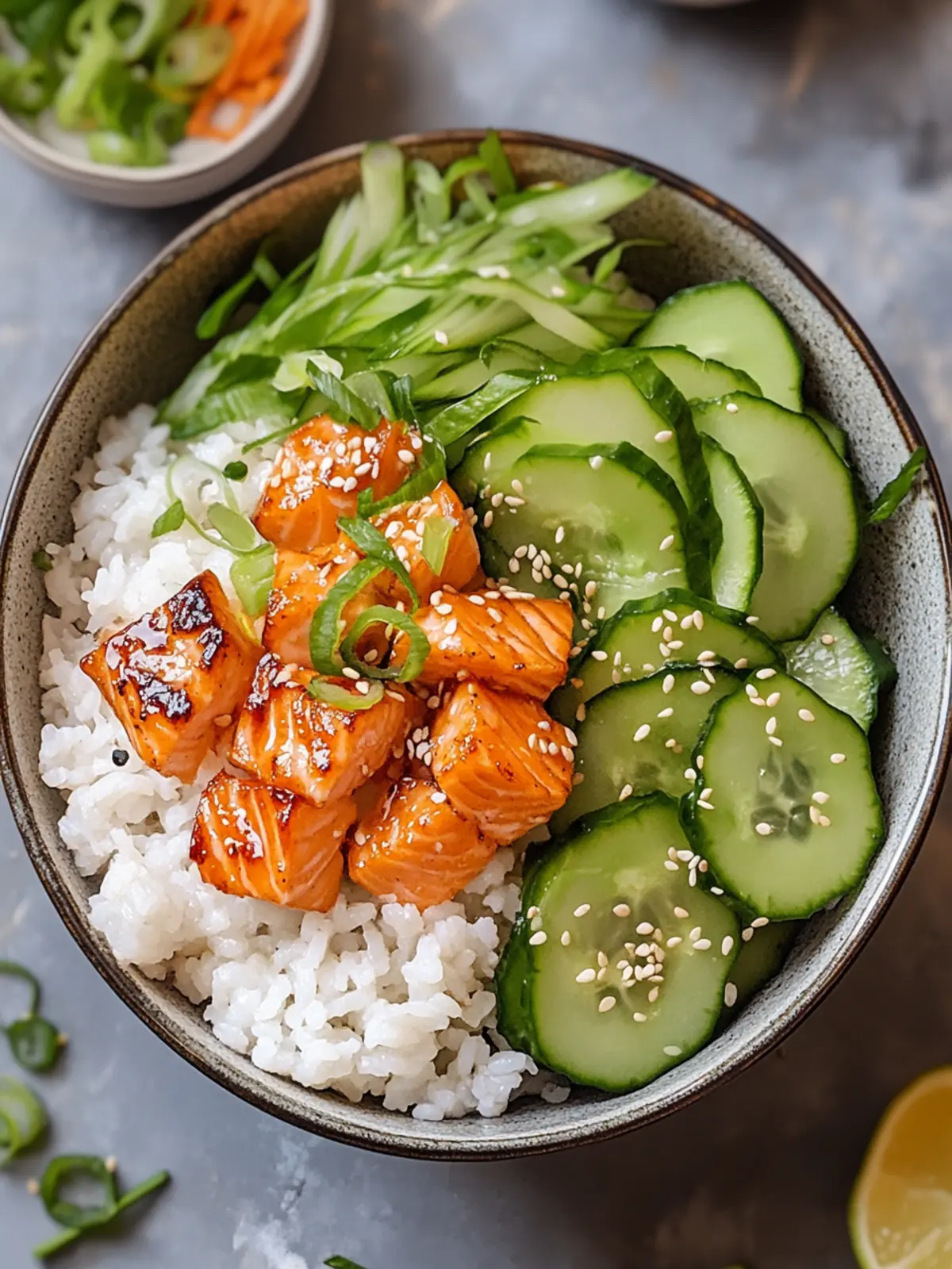 Savory Poke Bowl with Seared Salmon for Quick Healthy Meals 5 Poke Bowl with Seared Salmon