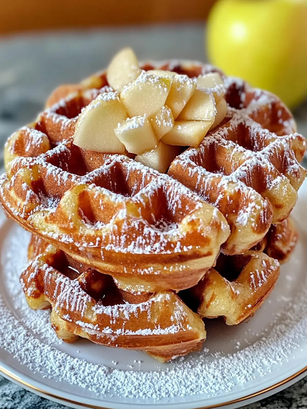 Irresistible Homemade Apple Fritter Waffle Donuts Recipe 4 Homemade Apple Fritter Waffle Donuts Recipe
