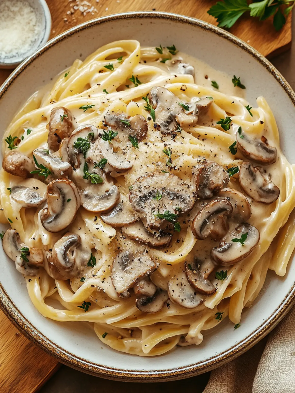 Decadent Creamy Mushroom Pasta Ready in Just 30 Minutes 4 Creamy Mushroom Pasta