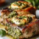 Savory Pesto Mozzarella Stuffed Pork Chops for Easy Dinners 2 Pesto Mozzarella Stuffed Pork Chops