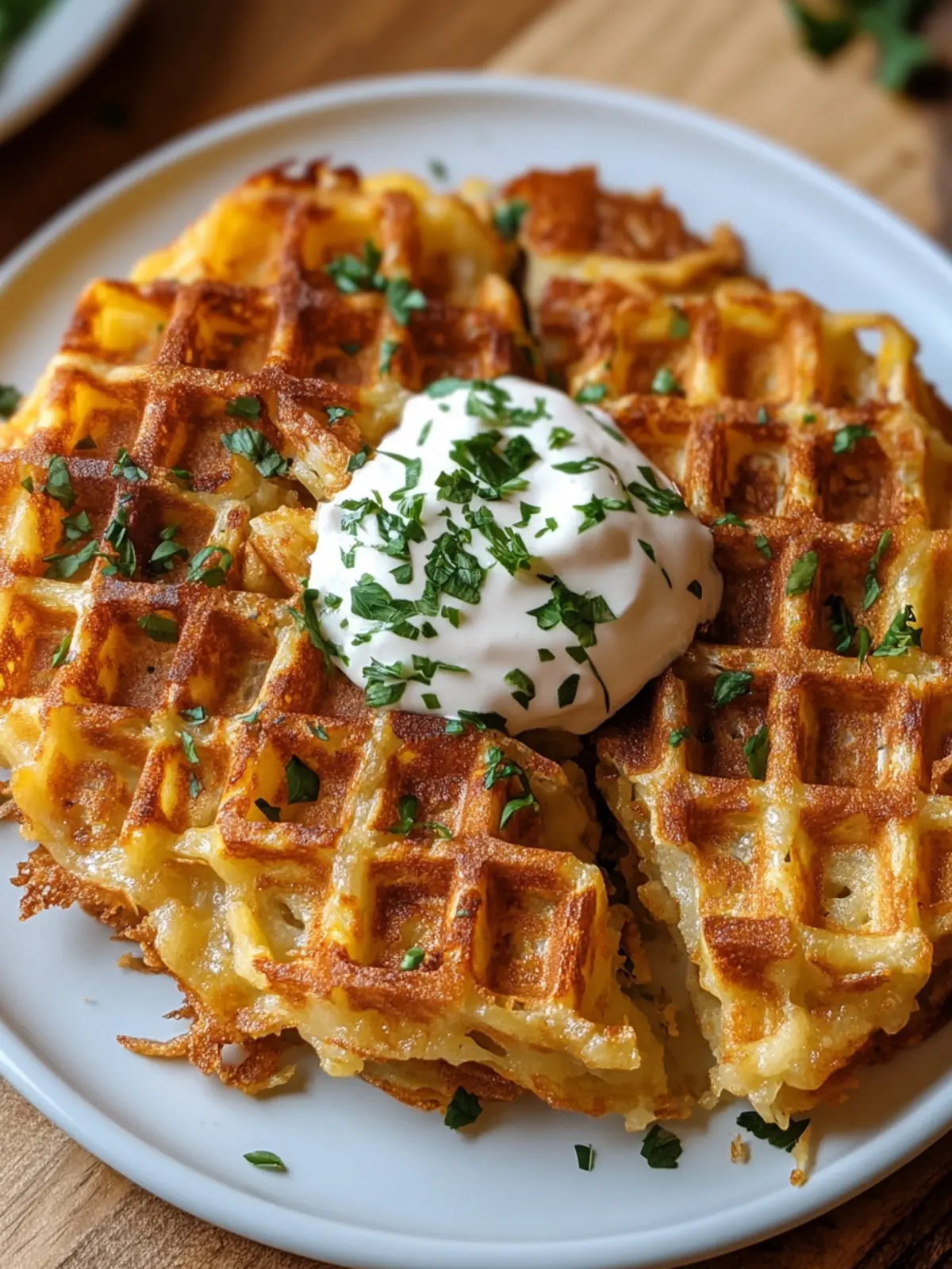 Savory Hashbrown Chaffle: Your Crispy Low-Carb Hero 3 Savory Hashbrown Chaffle