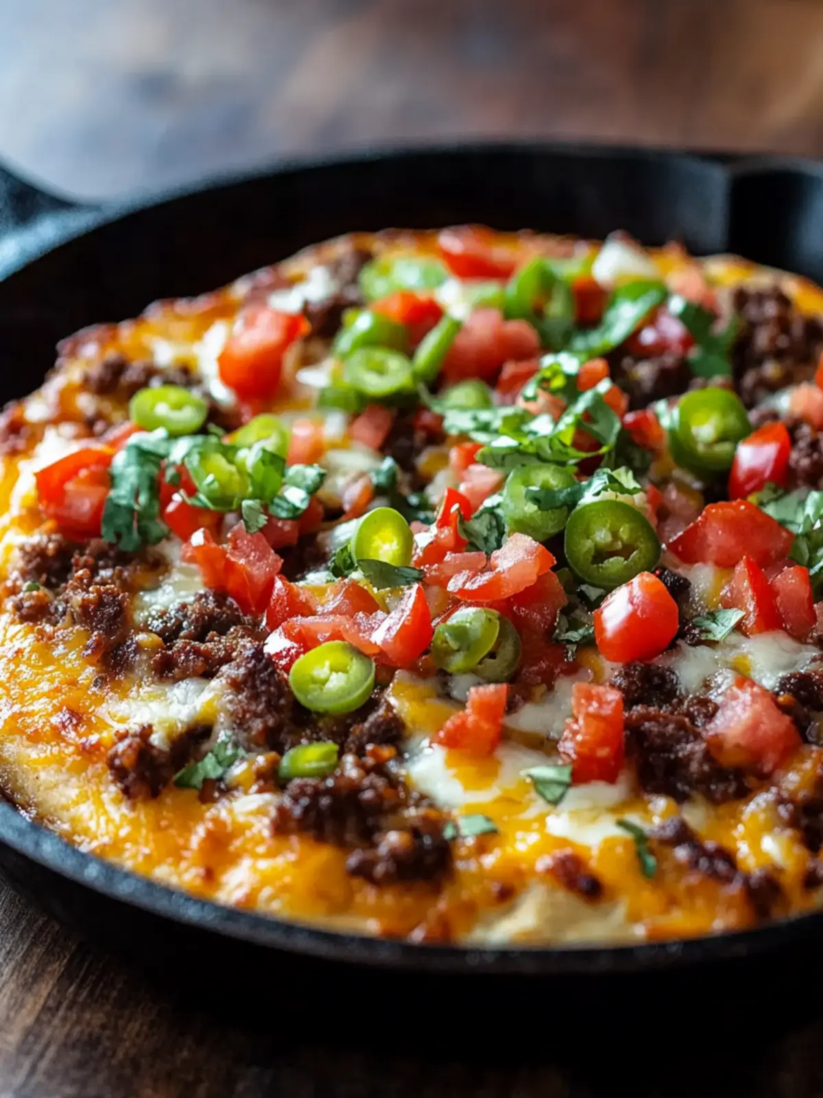 Skillet Taco Pizza: Your New Favorite Weeknight Dinner! 4 Skillet Taco Pizza