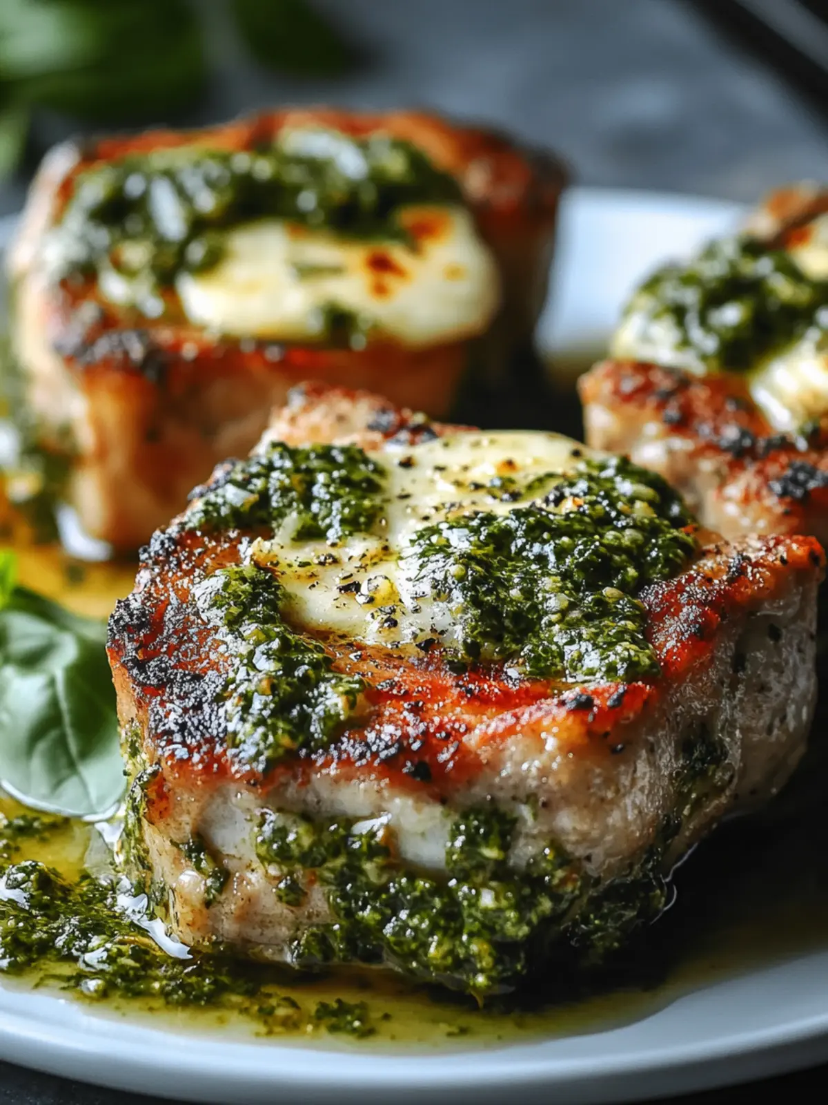 Savory Pesto Mozzarella Stuffed Pork Chops for Easy Dinners 3 Pesto Mozzarella Stuffed Pork Chops