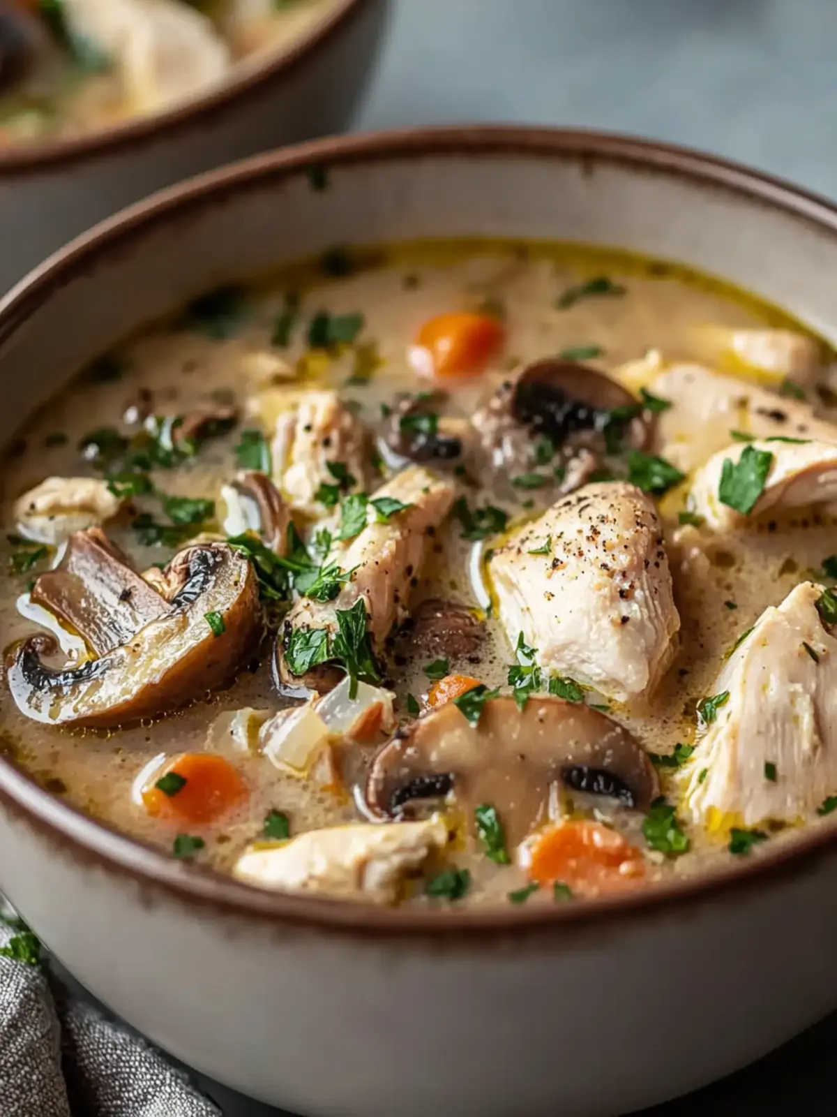 Comforting Rotisserie Chicken and Mushroom Soup in 45 Minutes 3 Rotisserie Chicken and Mushroom Soup