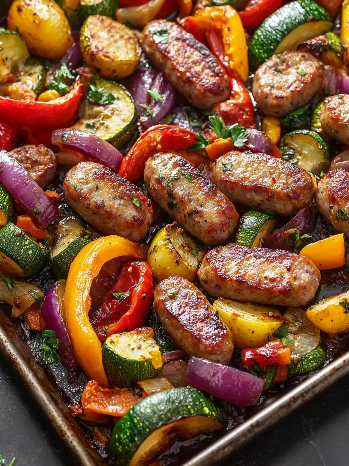 Savor the Flavor: Sausage and Vegetable Sheet Pan Dinner 3 Sausage and Vegetable Sheet Pan Dinner