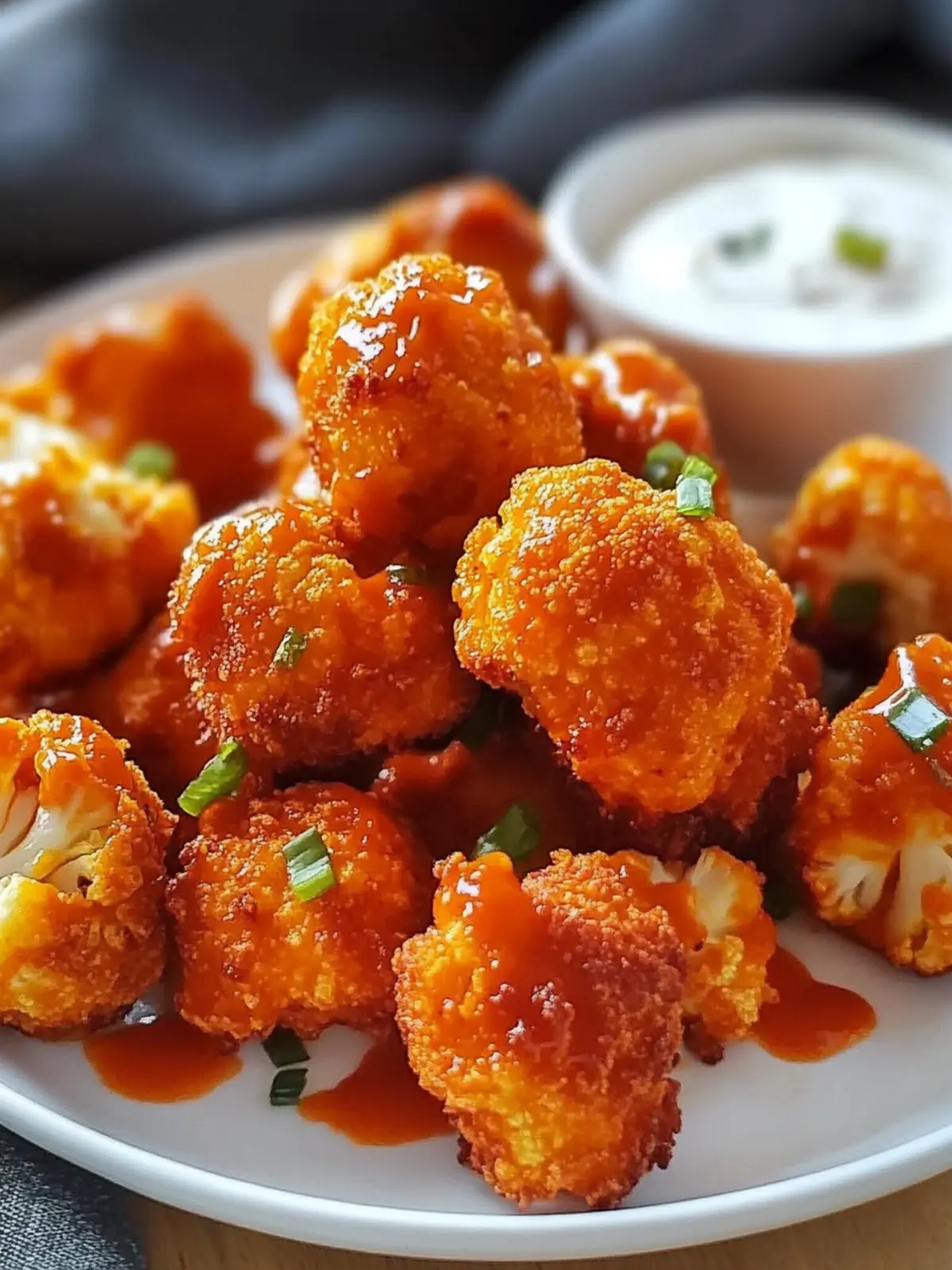 Crispy Buffalo Cauliflower Bites: Your Guilt-Free Flavor Fix 3 Crispy Buffalo Cauliflower Bites