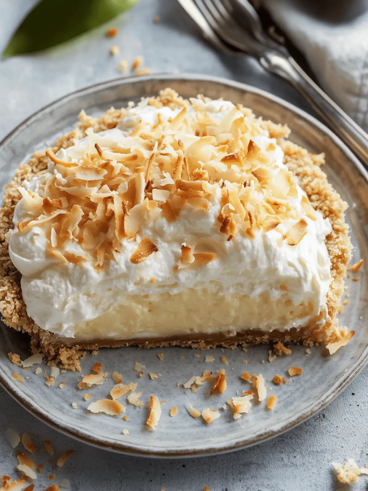 Heavenly Toasted Coconut Cream Pie That's No-Bake Delight 5 Toasted Coconut Cream Pie