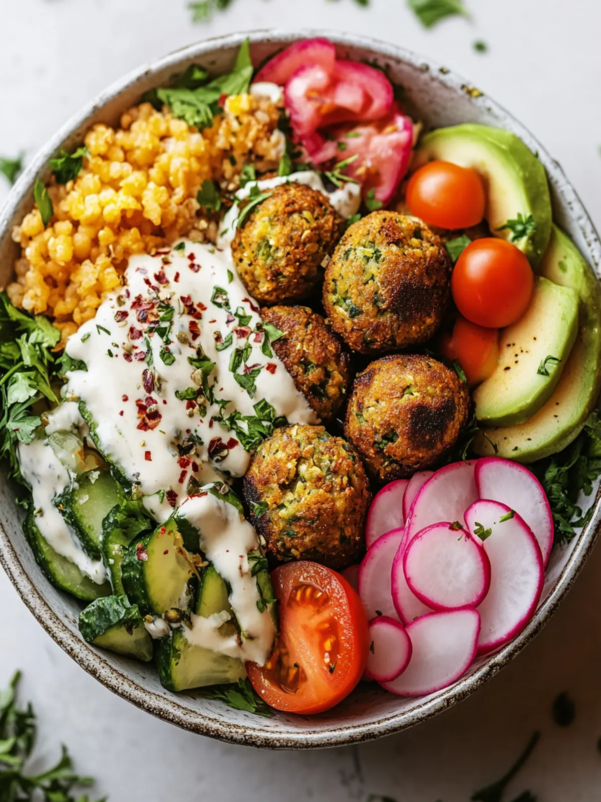 Loaded Falafel Bowl: Wholesome Goodness in Every Bite 2 Loaded Falafel Bowl