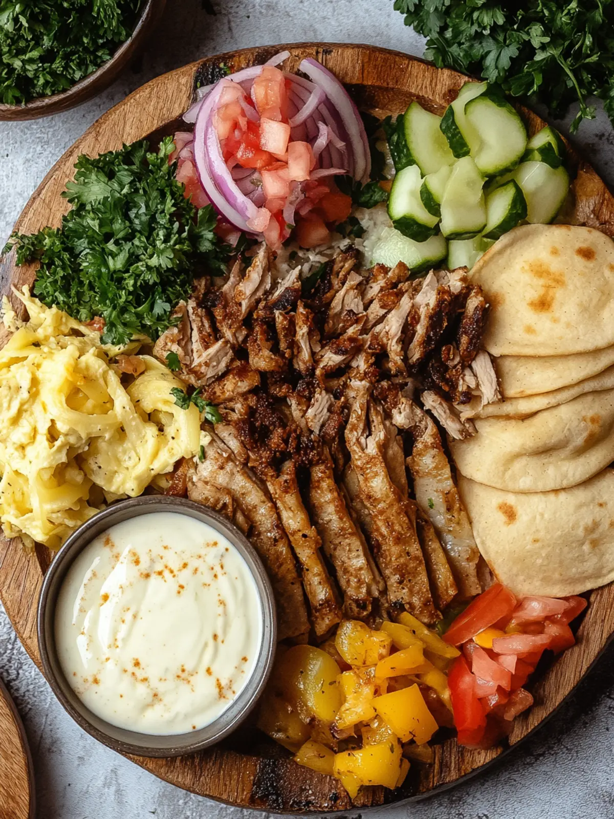 Irresistible Lebanese Shawarma Platter for Sharing Joy 4 Lebanese Shawarma Platter
