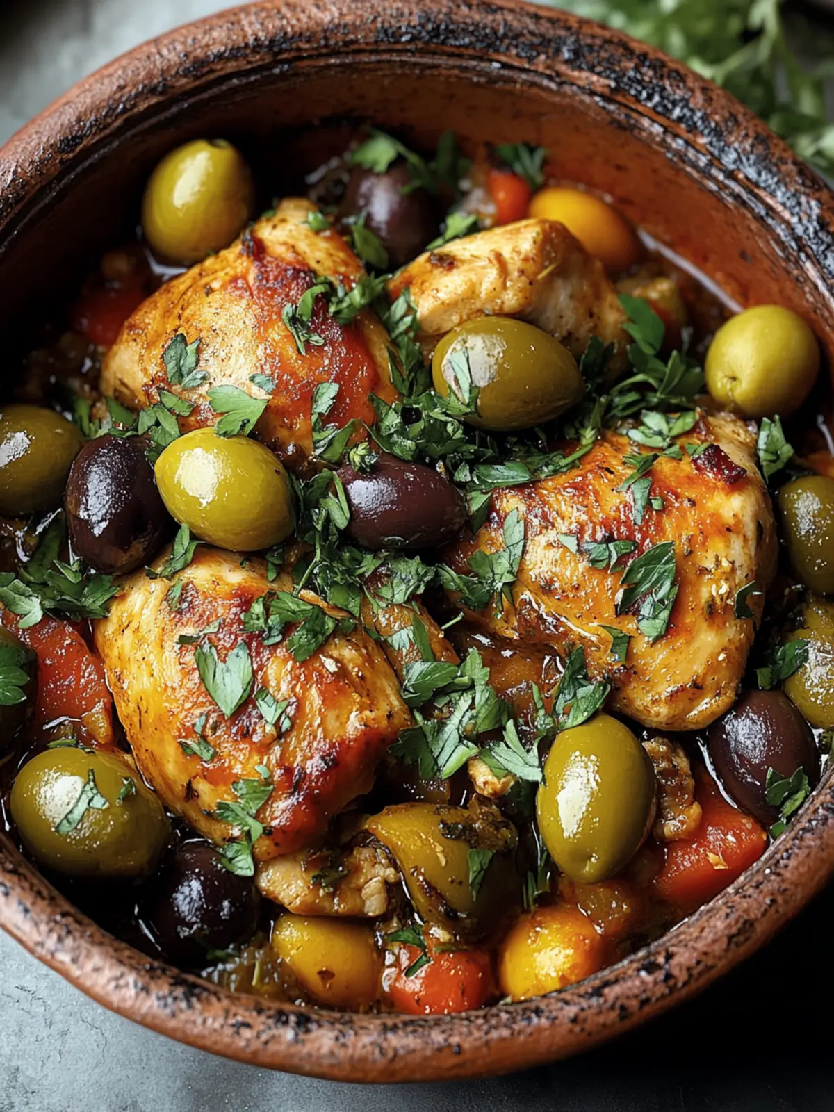 Savor Authentic Chicken Tagine with Olives for a Cozy Meal 3 Chicken Tagine with Olives