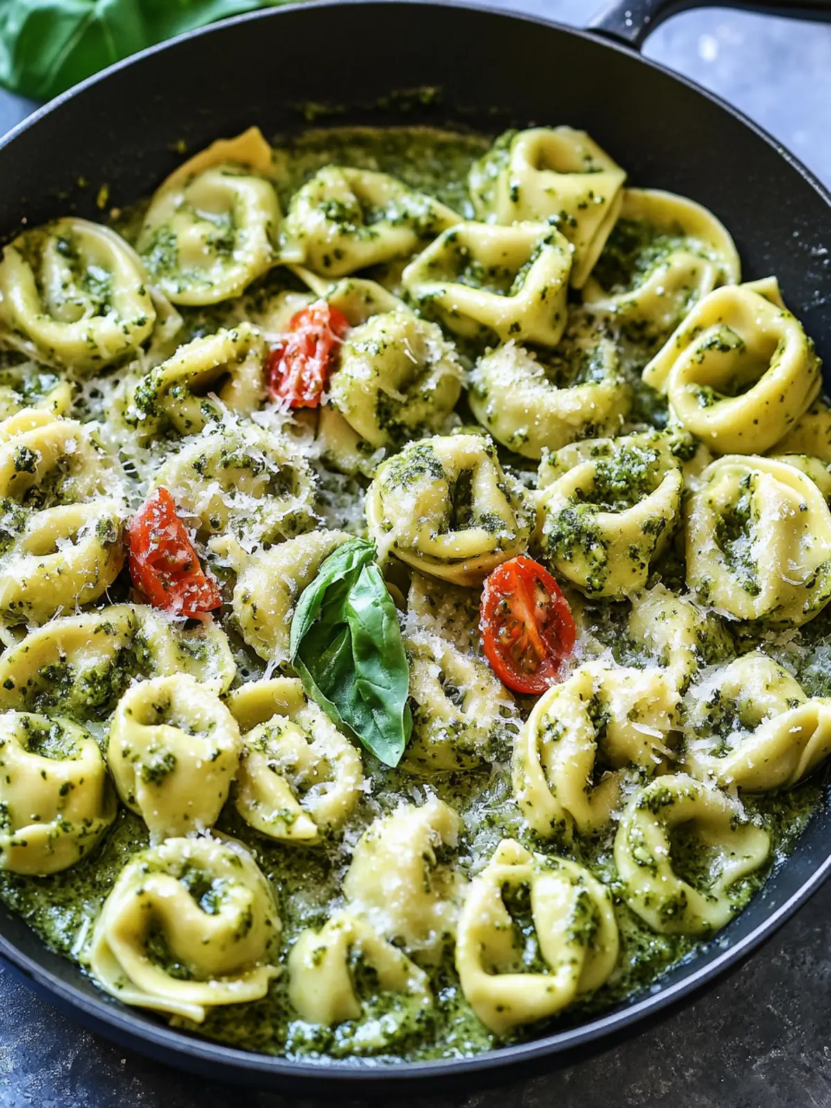 Creamy Pesto Tortellini Skillet Ready in 30 Minutes 5 Creamy Pesto Tortellini Skillet