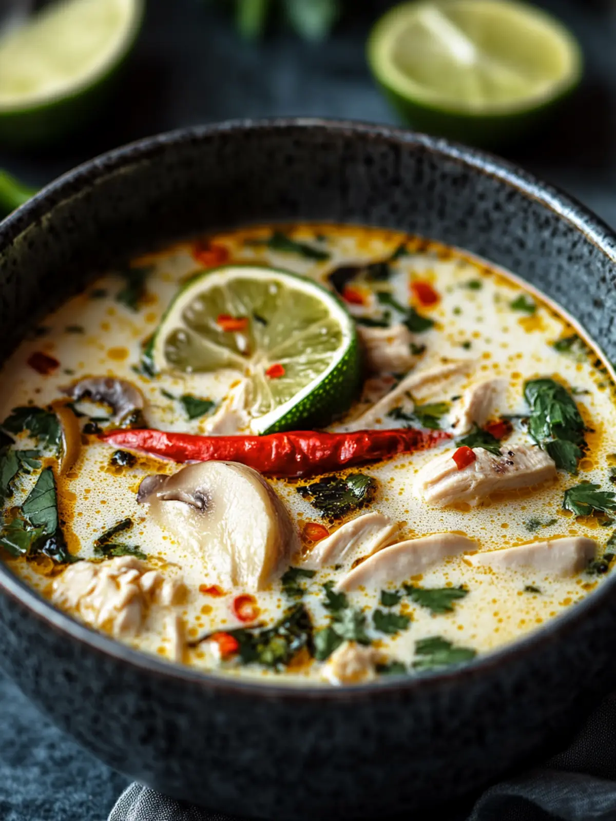 Spicy Thai Coconut Chicken Soup for Cozy Nights In 5 Spicy Thai Coconut Chicken Soup
