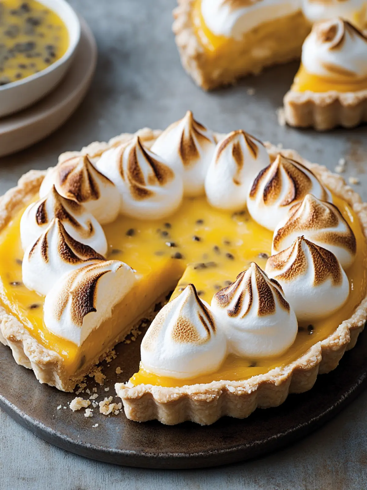 Dreamy Passionfruit Tart with Toasted Meringue Perfection 4 Passionfruit Tart with Toasted Meringue