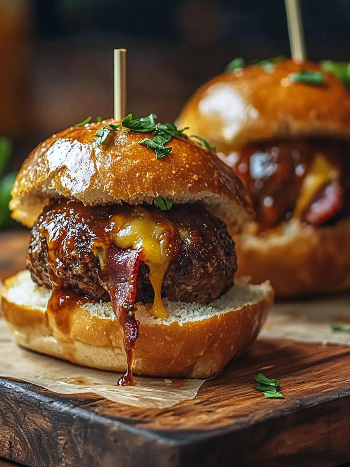 Bourbon BBQ Bacon Cheeseburger Meatballs for Epic Flavor Bliss 3 Bourbon BBQ Bacon Cheeseburger Meatball