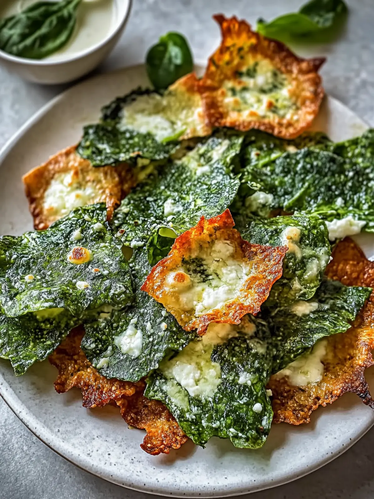 Spinach and Ricotta Mozzarella Crisps for Guilt-Free Snacking 4 Spinach and Ricotta Mozzarella Crisps