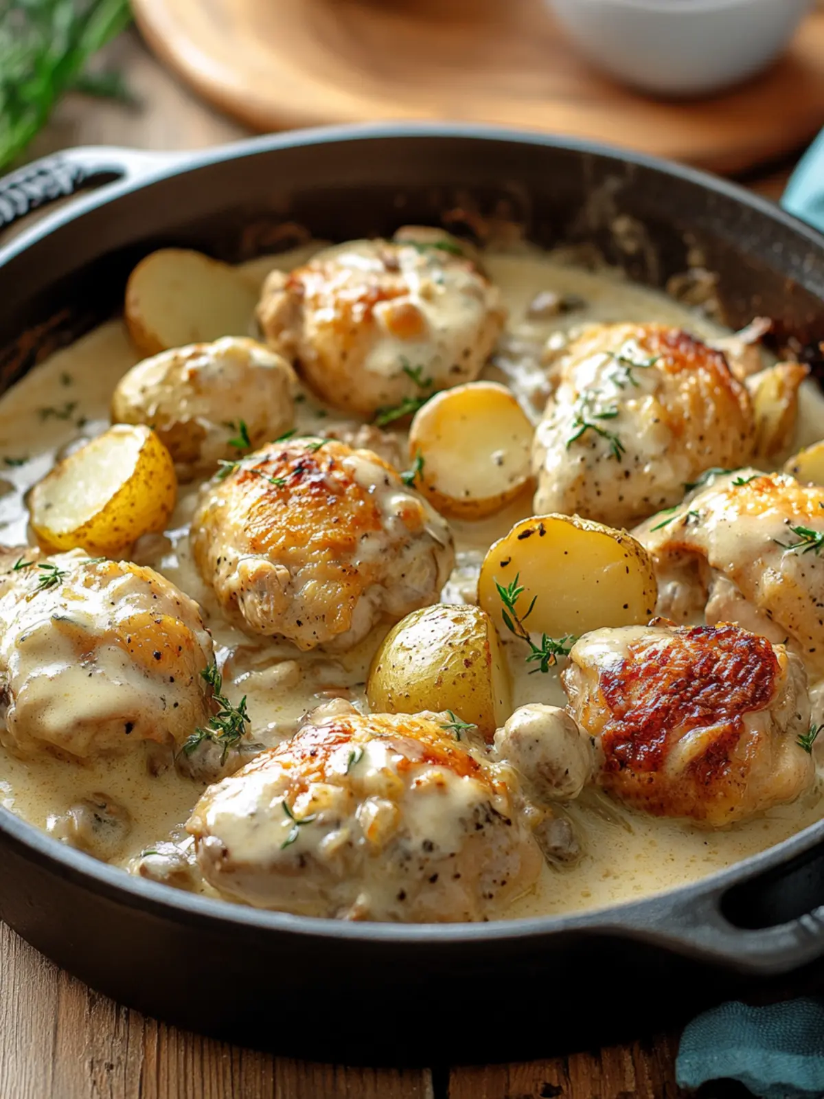 Dutch Oven Creamy Ranch Chicken & Potatoes for Cozy Nights 5 Dutch Oven Creamy Ranch Chicken & Potatoes