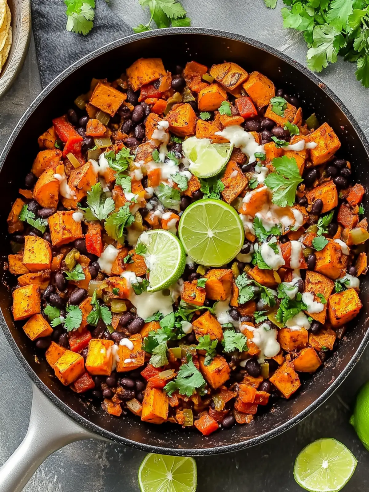 Black Bean Sweet Potato Taco Skillet: Flavor in 30 Minutes! 5 Black Bean Sweet Potato Taco Skillet