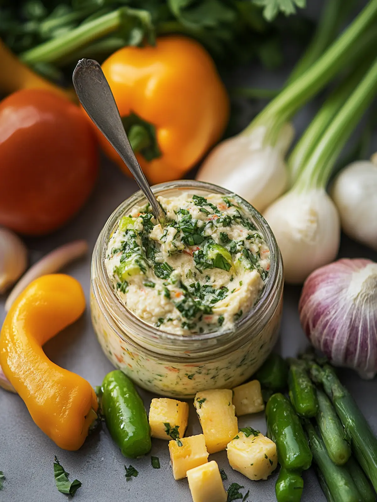 Heavenly Garden Vegetable Spread: Quick, Fresh, and Creamy 4 Garden Vegetable Spread