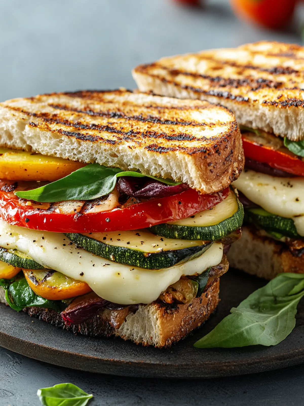 Grilled Veggie Mozzarella Sandwiches for a Flavorful Escape 4 Grilled Veggie Mozzarella Sandwiches