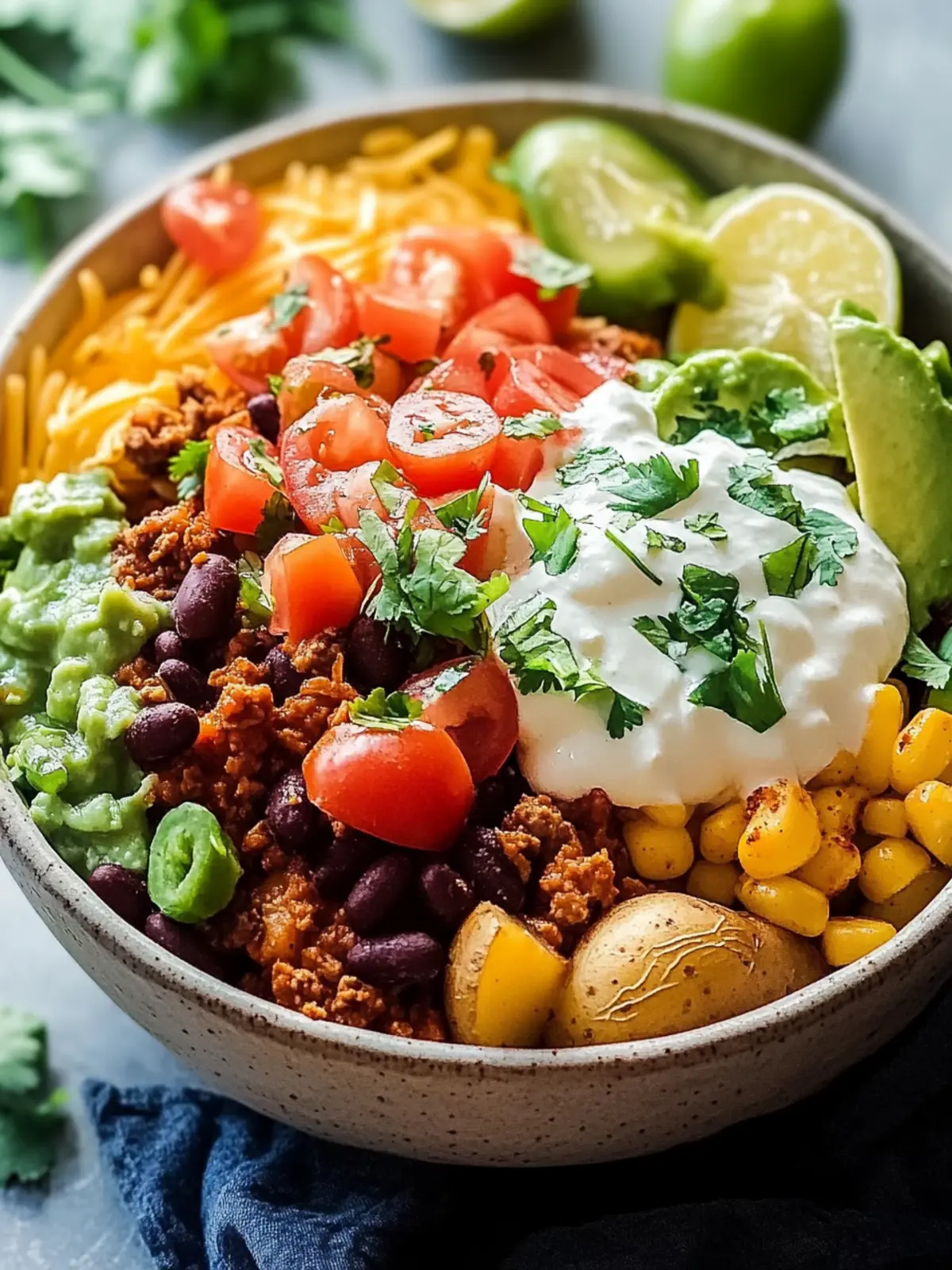 Delicious Loaded Potato Taco Bowl for Ultimate Comfort Food 5 Loaded Potato Taco Bowl