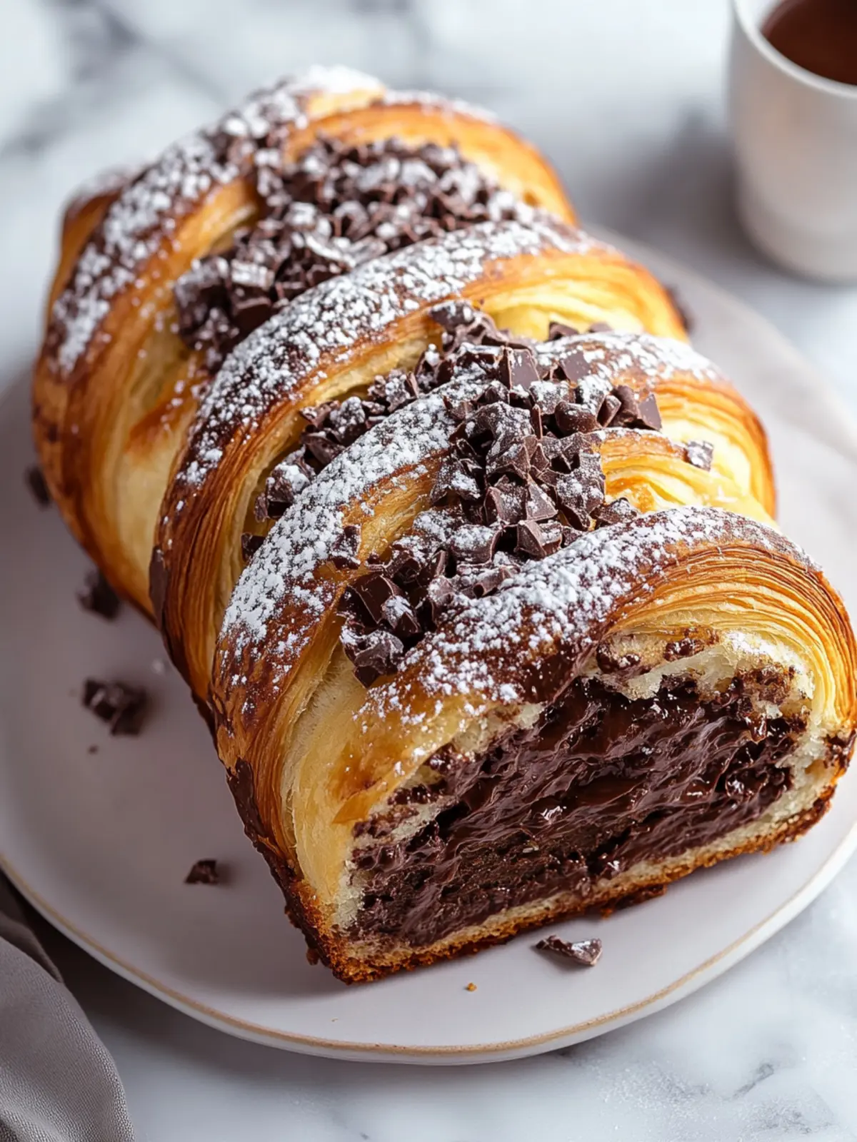 Decadent Chocolate Croissant Loaf for Breakfast Bliss 4 Chocolate Croissant Loaf