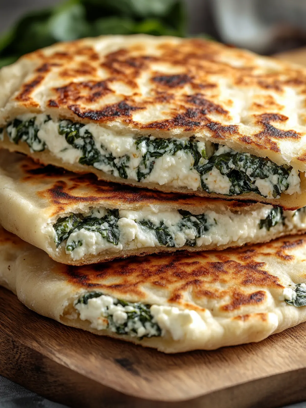 Cheesy Spinach Stuffed Flatbreads That Will Wow Your Taste Buds 2 Cheesy Spinach Stuffed Flatbreads