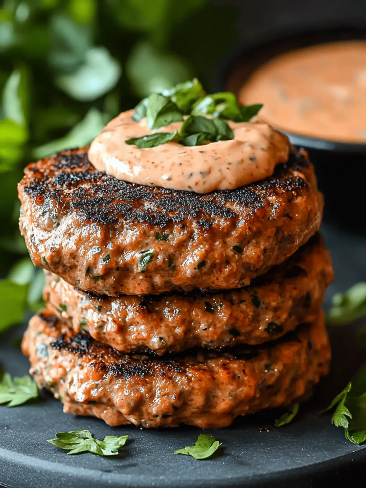 Keto Feta Burgers with Tomato Cream Sauce for Quick Dinner 3 Keto Feta Burgers with Tomato Cream Sauce Recipe