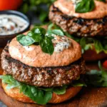 Keto Feta Burgers with Tomato Cream Sauce for Quick Dinner 9 Keto Feta Burgers with Tomato Cream Sauce Recipe