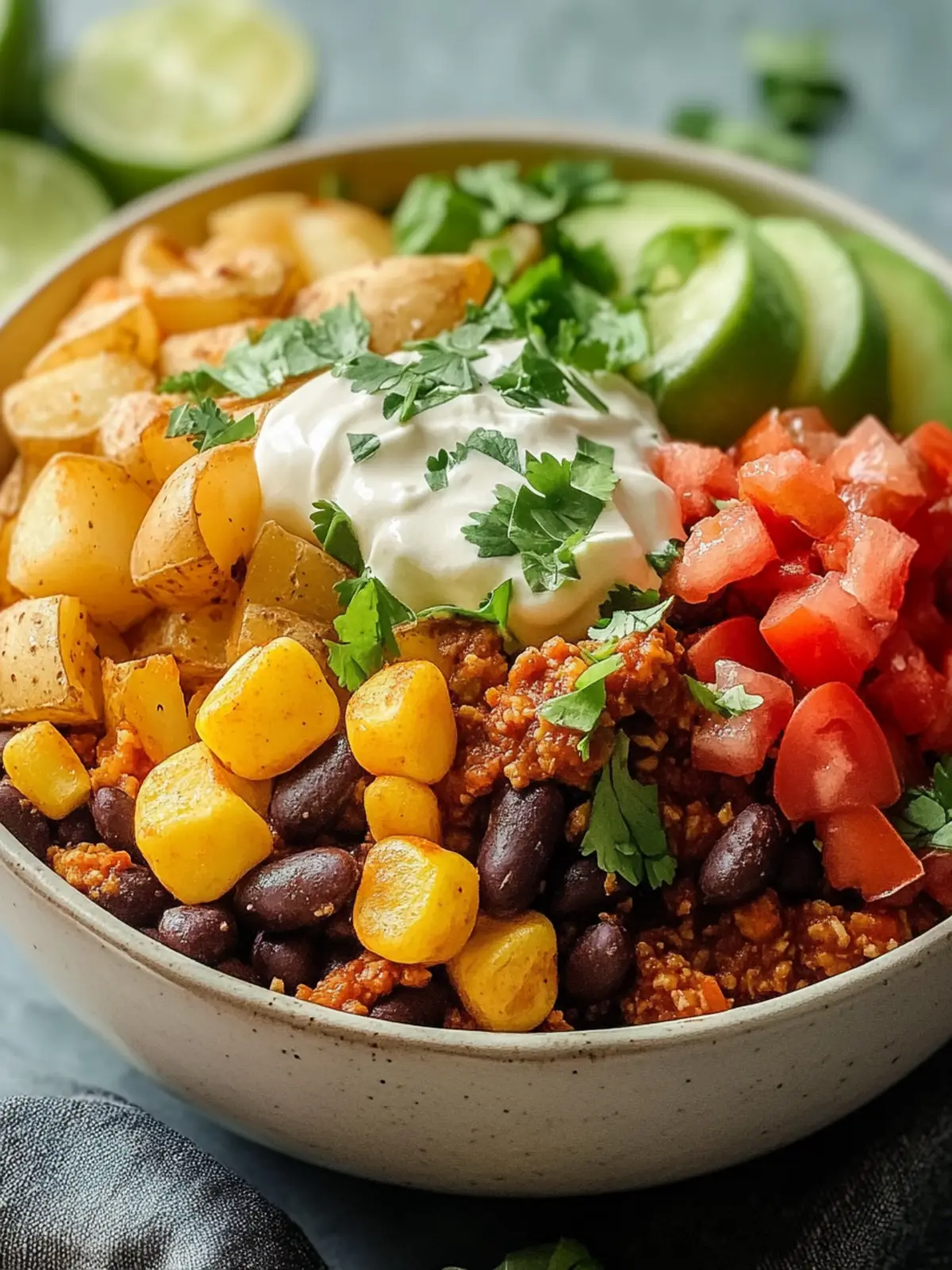 Delicious Loaded Potato Taco Bowl for Ultimate Comfort Food 3 Loaded Potato Taco Bowl