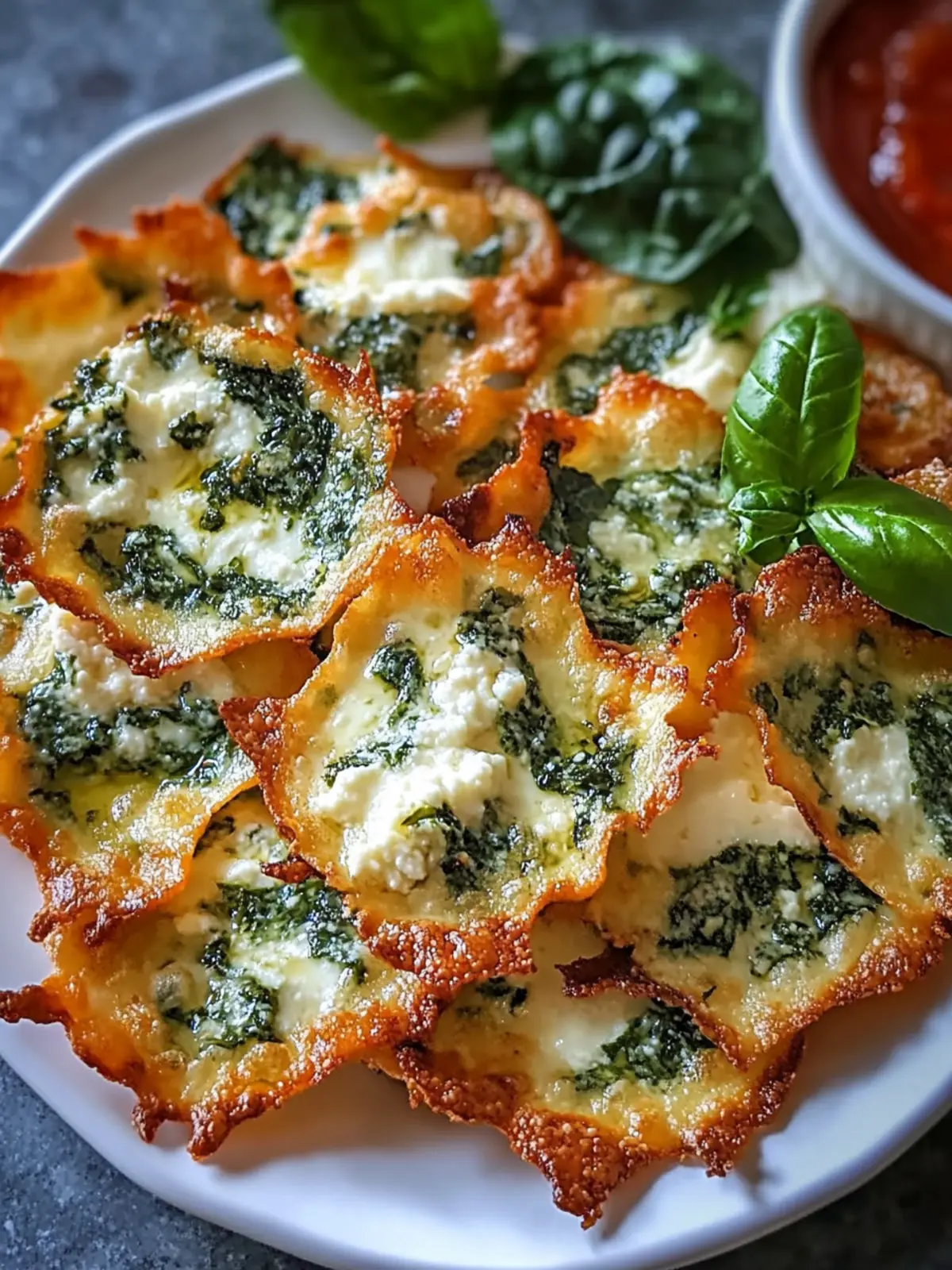 Spinach and Ricotta Mozzarella Crisps for Guilt-Free Snacking 3 Spinach and Ricotta Mozzarella Crisps