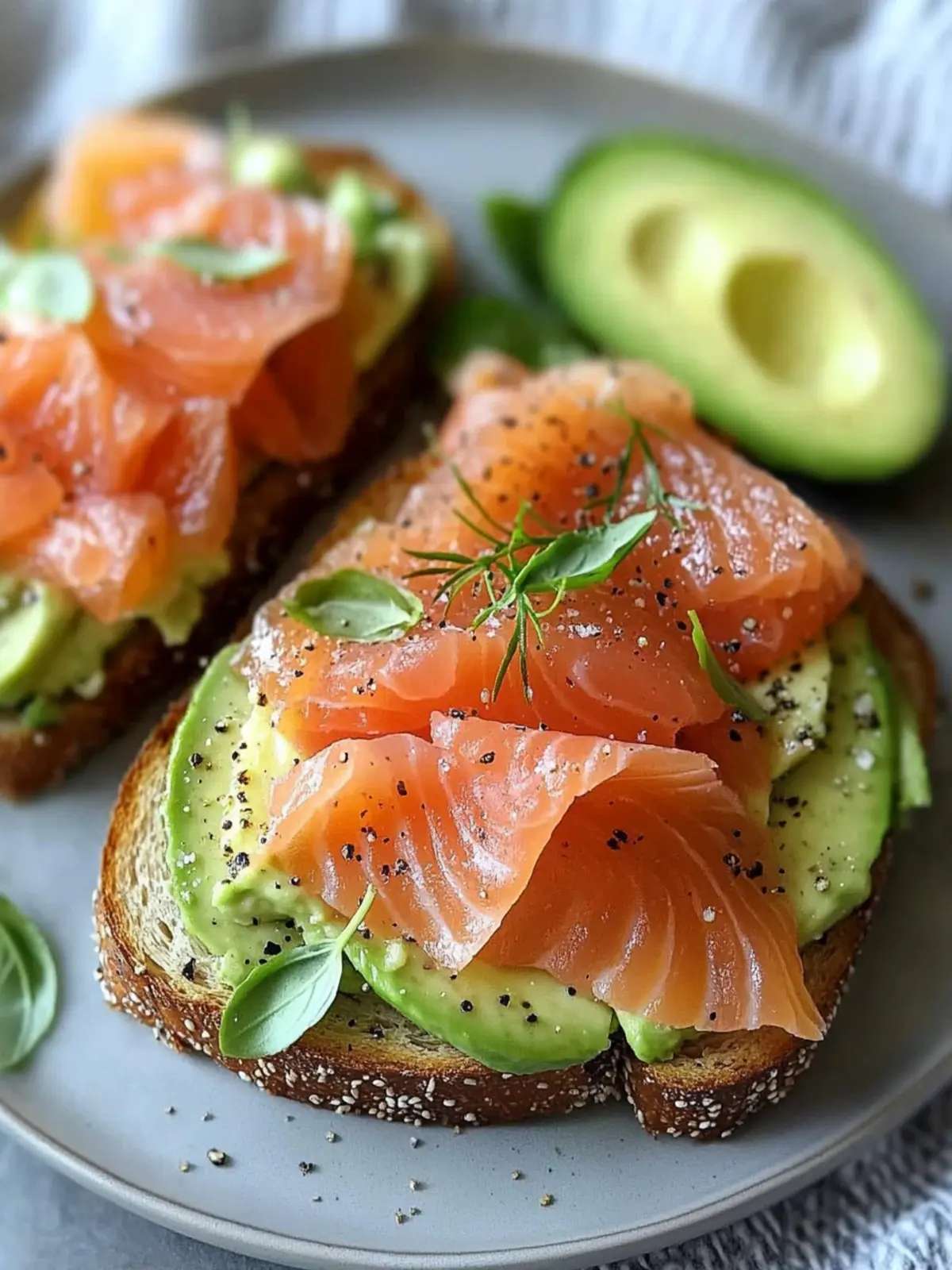 Savory Smoked Salmon Avocado Toast for a Quick Brunch Delight 2 Smoked Salmon Avocado Toast