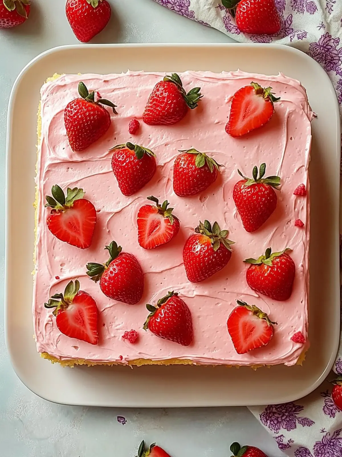 Best Strawberry Sheet Cake: Moist & Perfect for Family Fun 3 Best Strawberry Sheet Cake