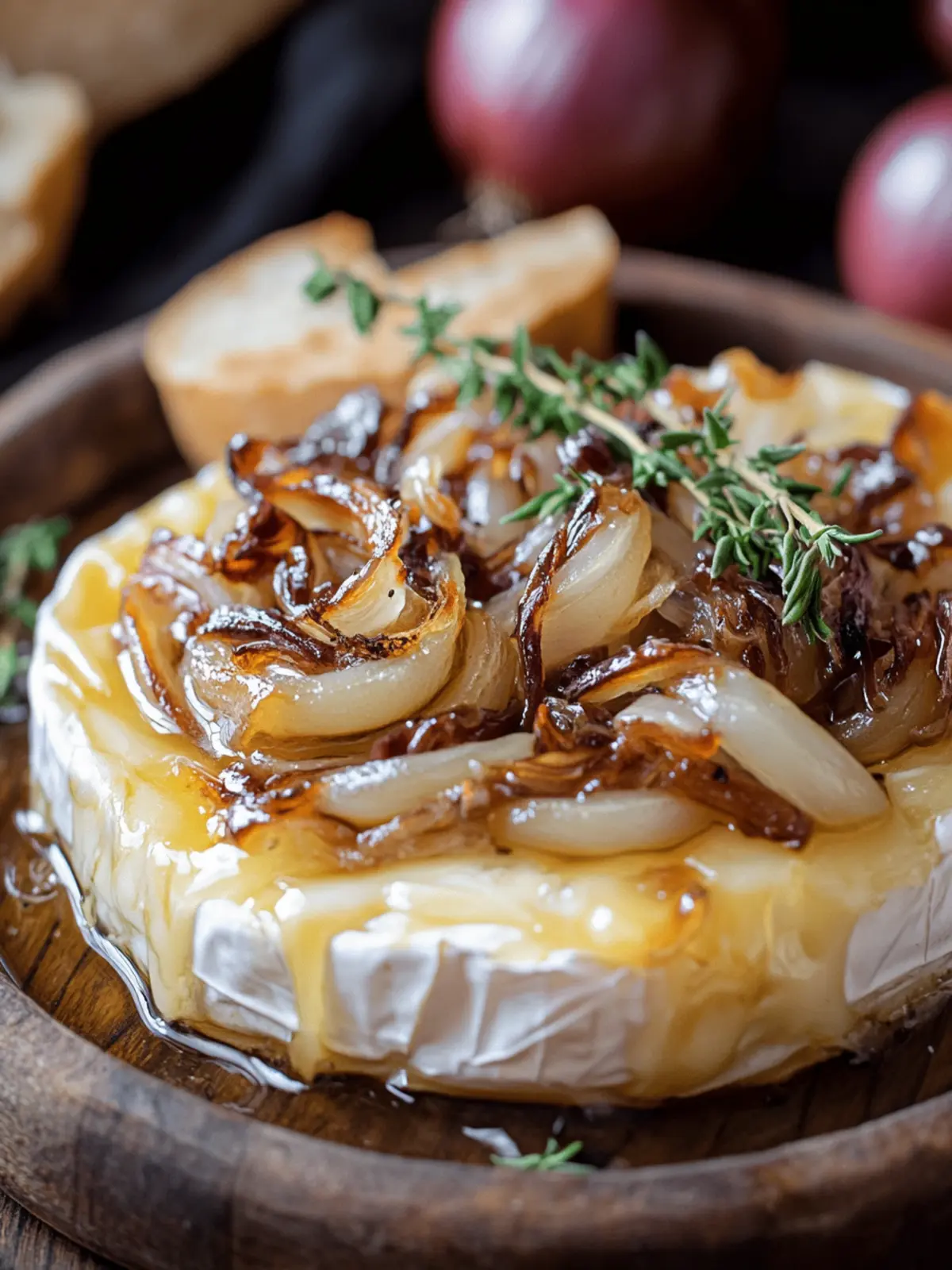 Baked Brie with Caramelized Onions: Your New Favorite Appetizer 4 Baked Brie with Caramelized Onions