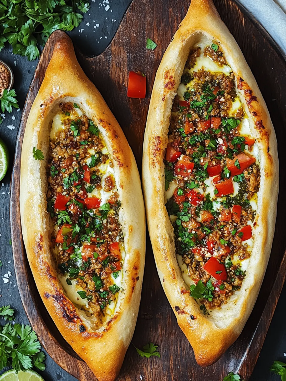 Delicious Turkish Pide Boats: Customize Your Own Flavor Adventure 5 Turkish Pide Boats