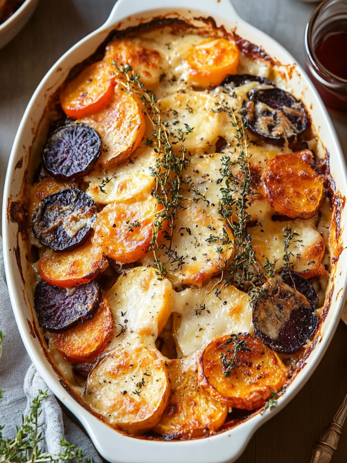 Delicious Cheesy Root Vegetable Gratin: Creamy Comfort Awaits 4 Cheesy Root Vegetable Gratin