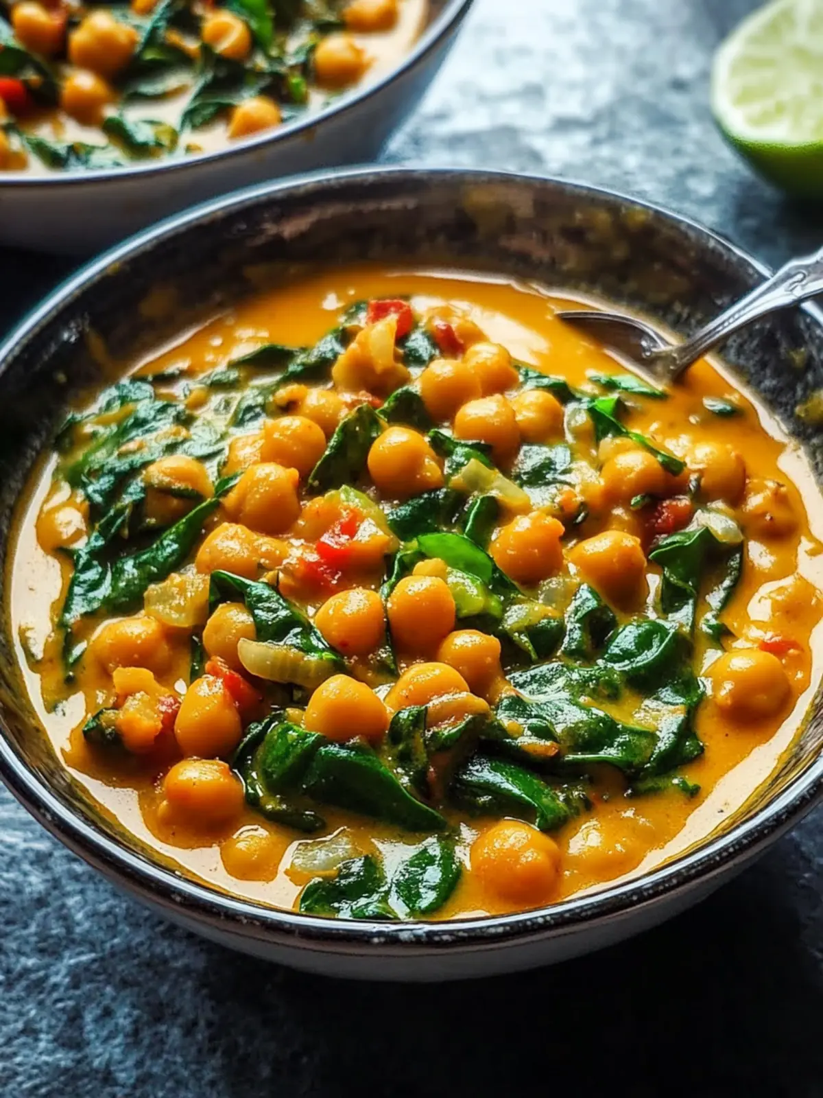 Easy Chickpea and Spinach Curry for Ultimate Comfort Food 4 Chickpea and Spinach Curry