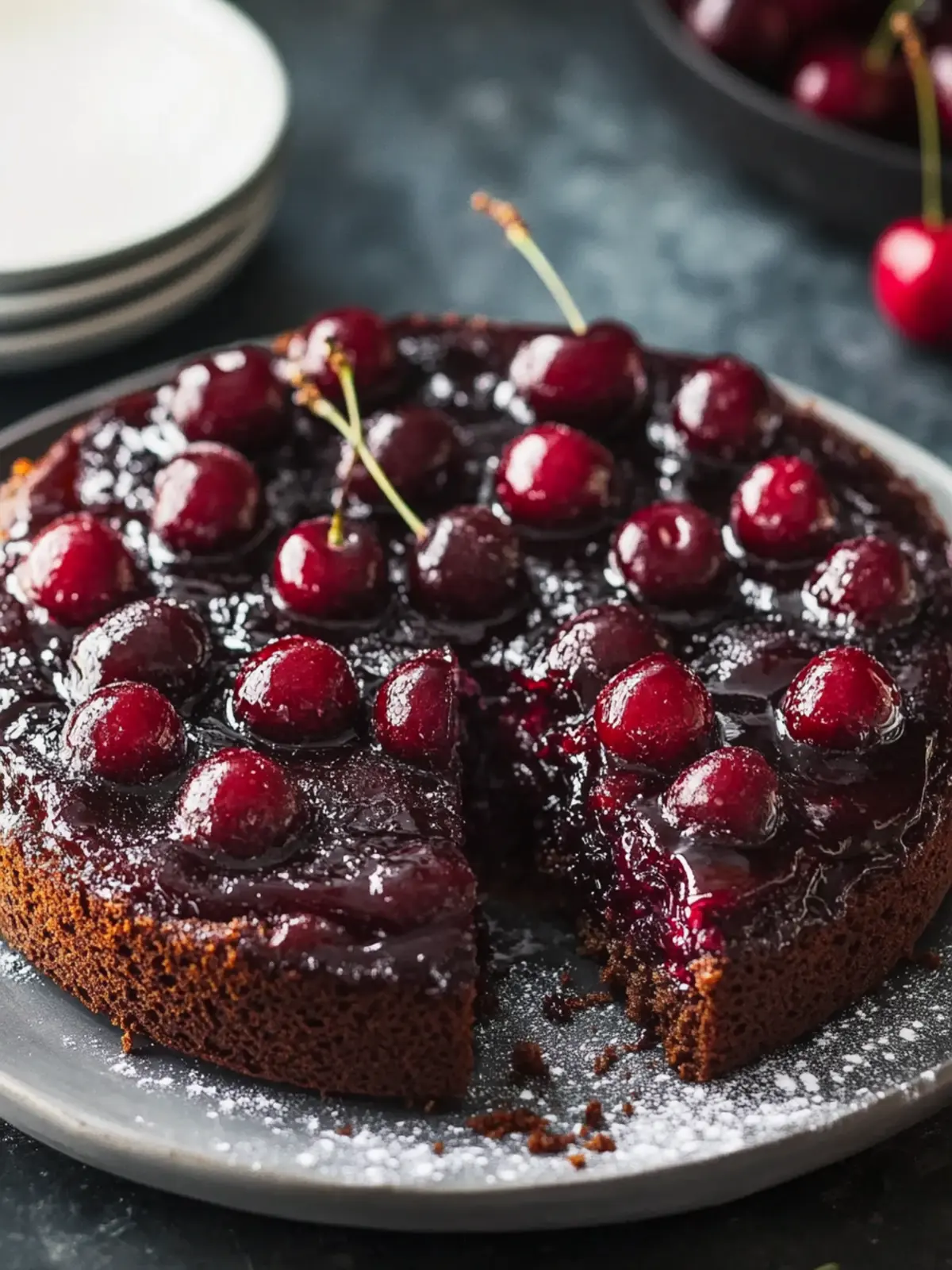 Decadent Chocolate Cherry Upside-Down Cake You’ll Love 5 Chocolate Cherry Upside-Down Cake