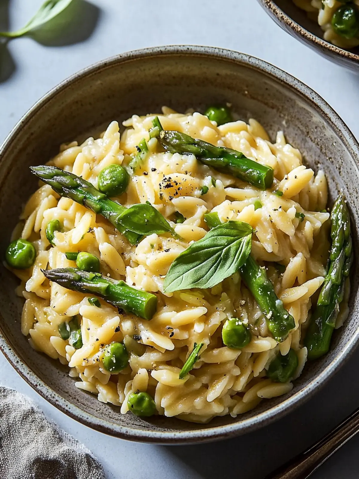 Cheesy Asparagus Orzotto: A Creamy Springtime Comfort Dish 3 Cheesy Asparagus Orzotto