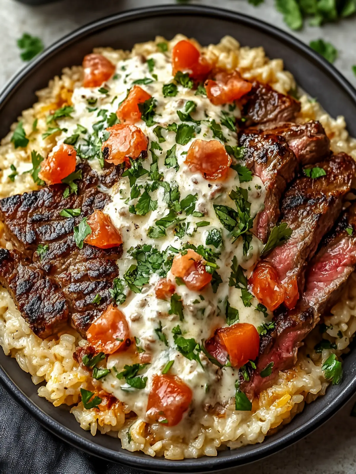 Baked Creamy Queso Rice with Juicy Steak Strips for Cozy Nights 5 Baked Creamy Queso Rice with Juicy Steak Strips