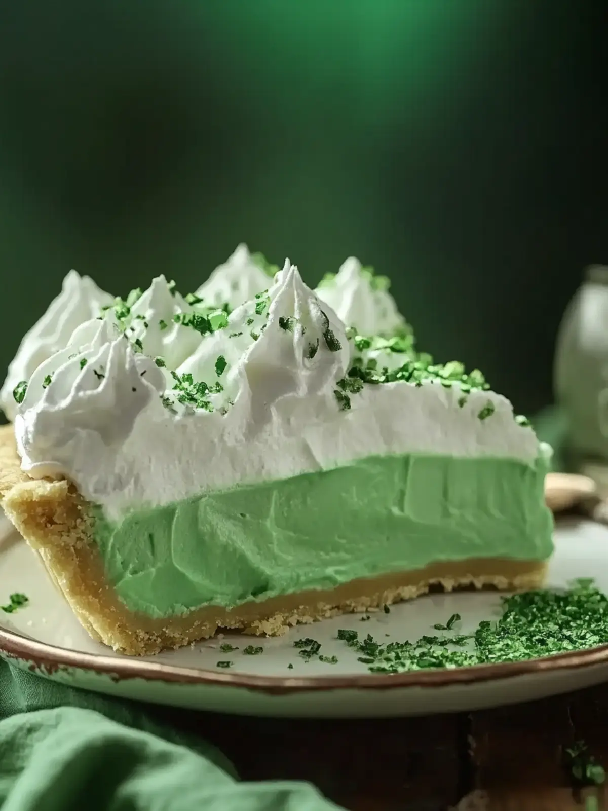 Shamrock Shake Pie: A Festive No-Bake Minty Treat 5 Shamrock Shake Pie