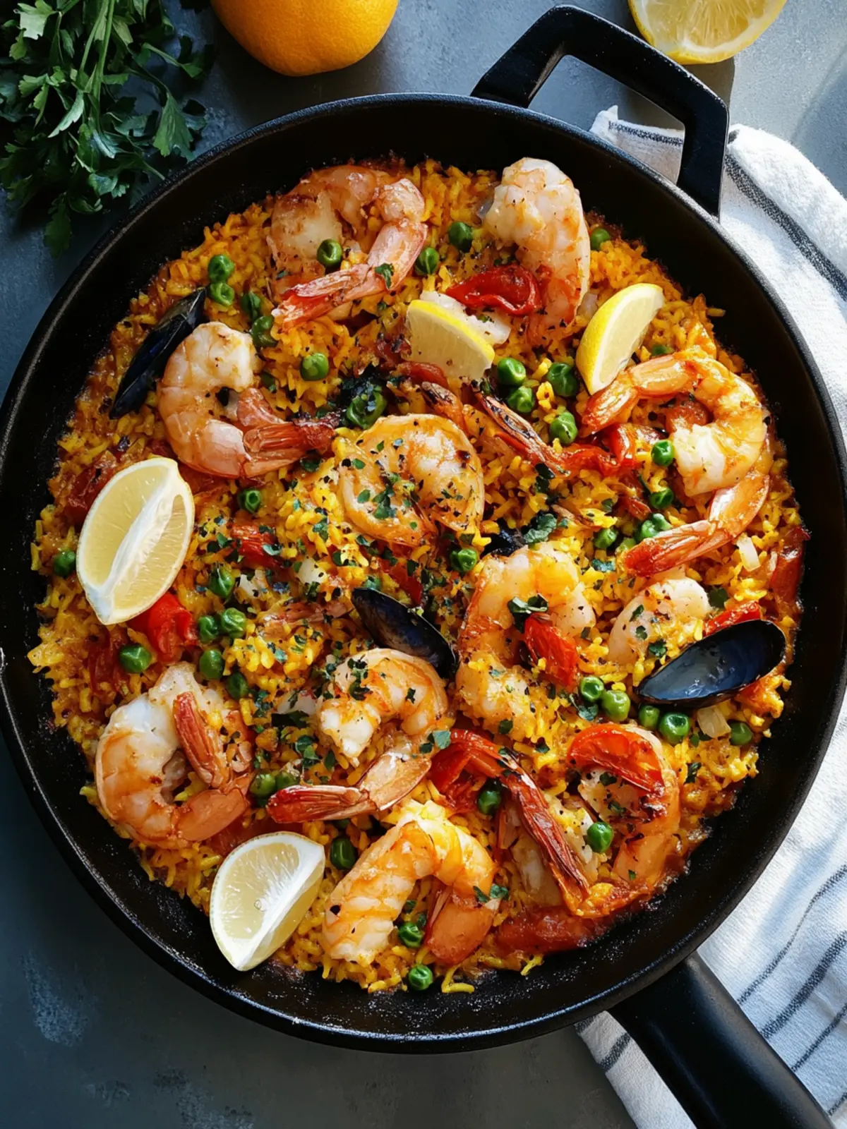 Cheater’s Skillet Paella: Quick, Flavorful Bliss in One Pan 2 Cheater’s Skillet Paella