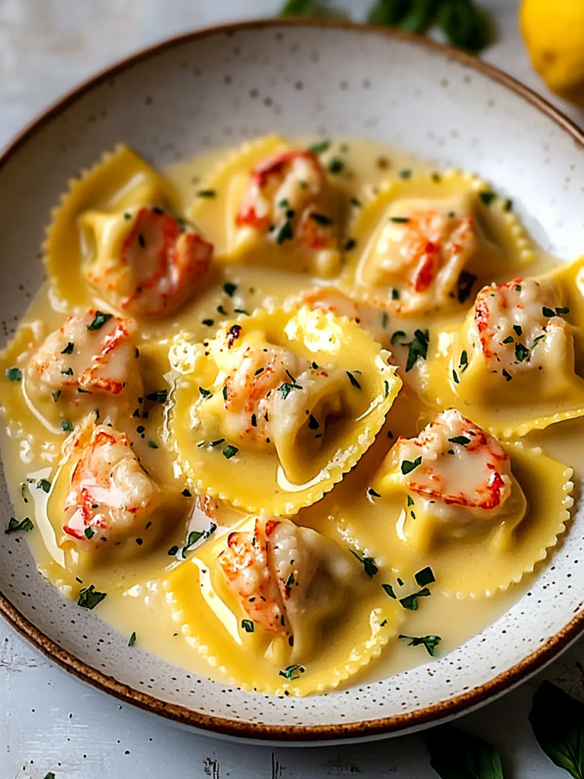 Decadent Lobster Ravioli in Lemon Butter Sauce Made Easy 3 Lobster Ravioli in Lemon Butter Sauce