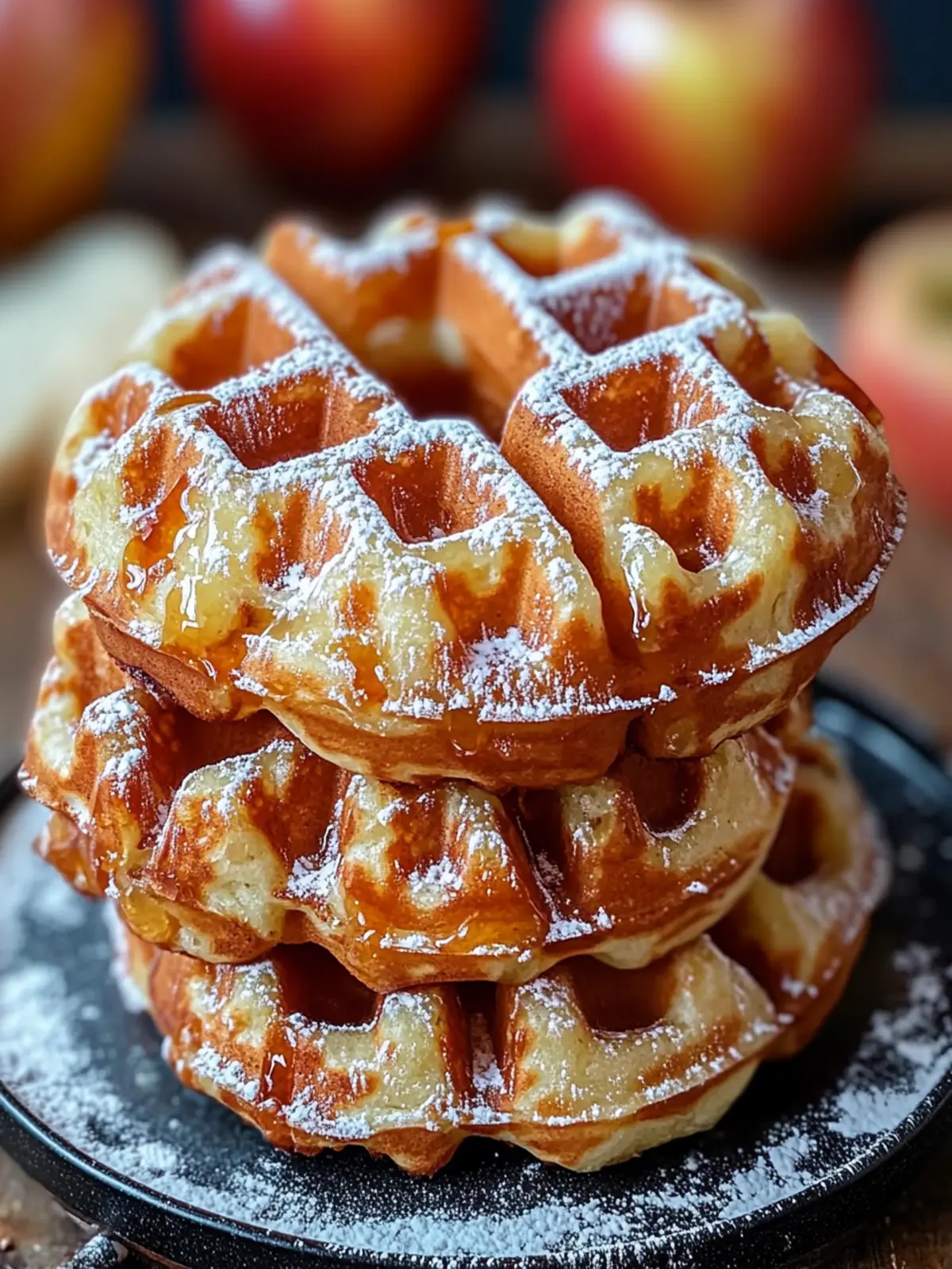 Irresistible Homemade Apple Fritter Waffle Donuts Recipe 3 Homemade Apple Fritter Waffle Donuts Recipe