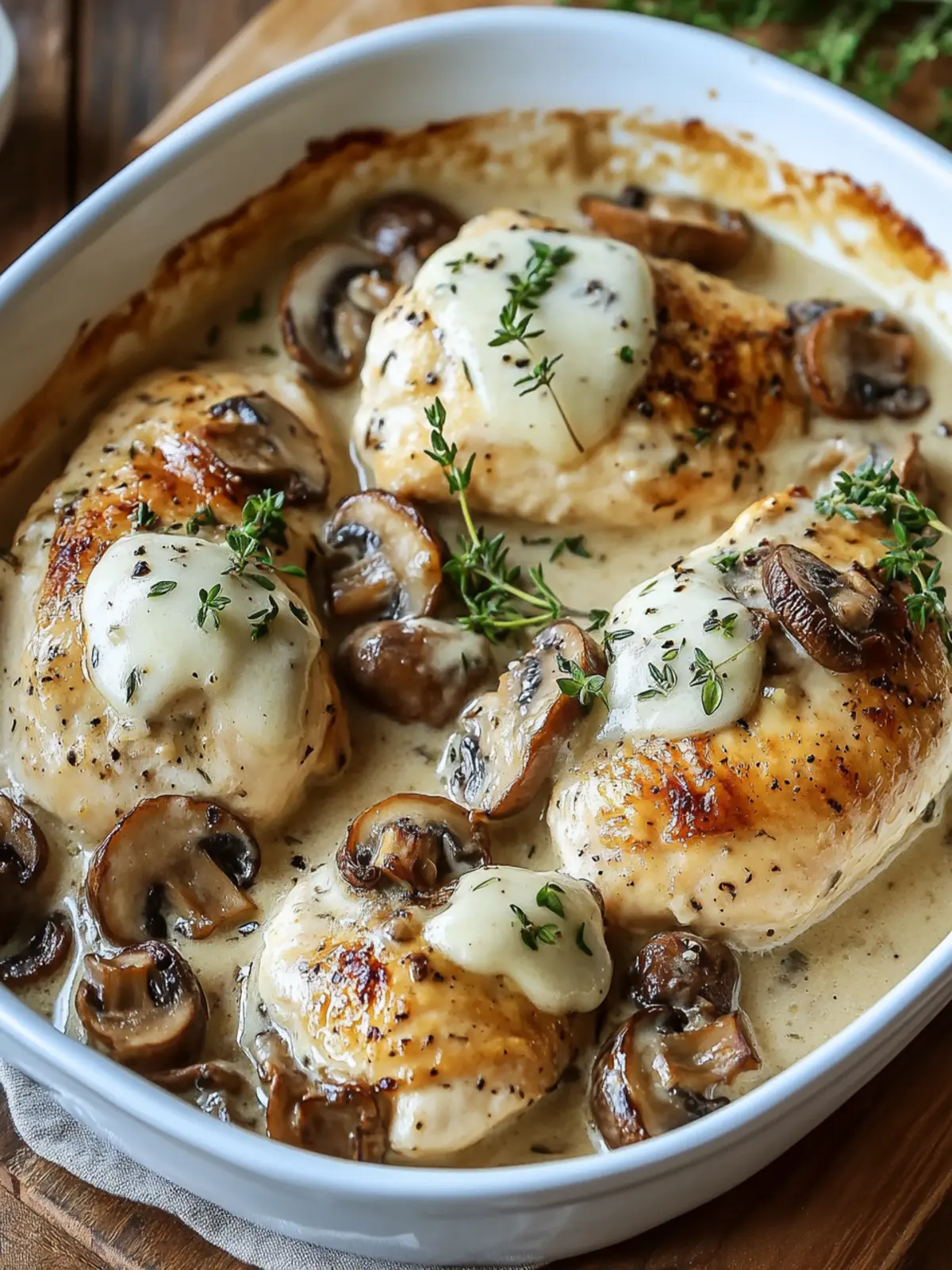 Baked Mushroom Swiss Chicken for Cozy Weeknight Dinners 3 Baked Mushroom Swiss Chicken