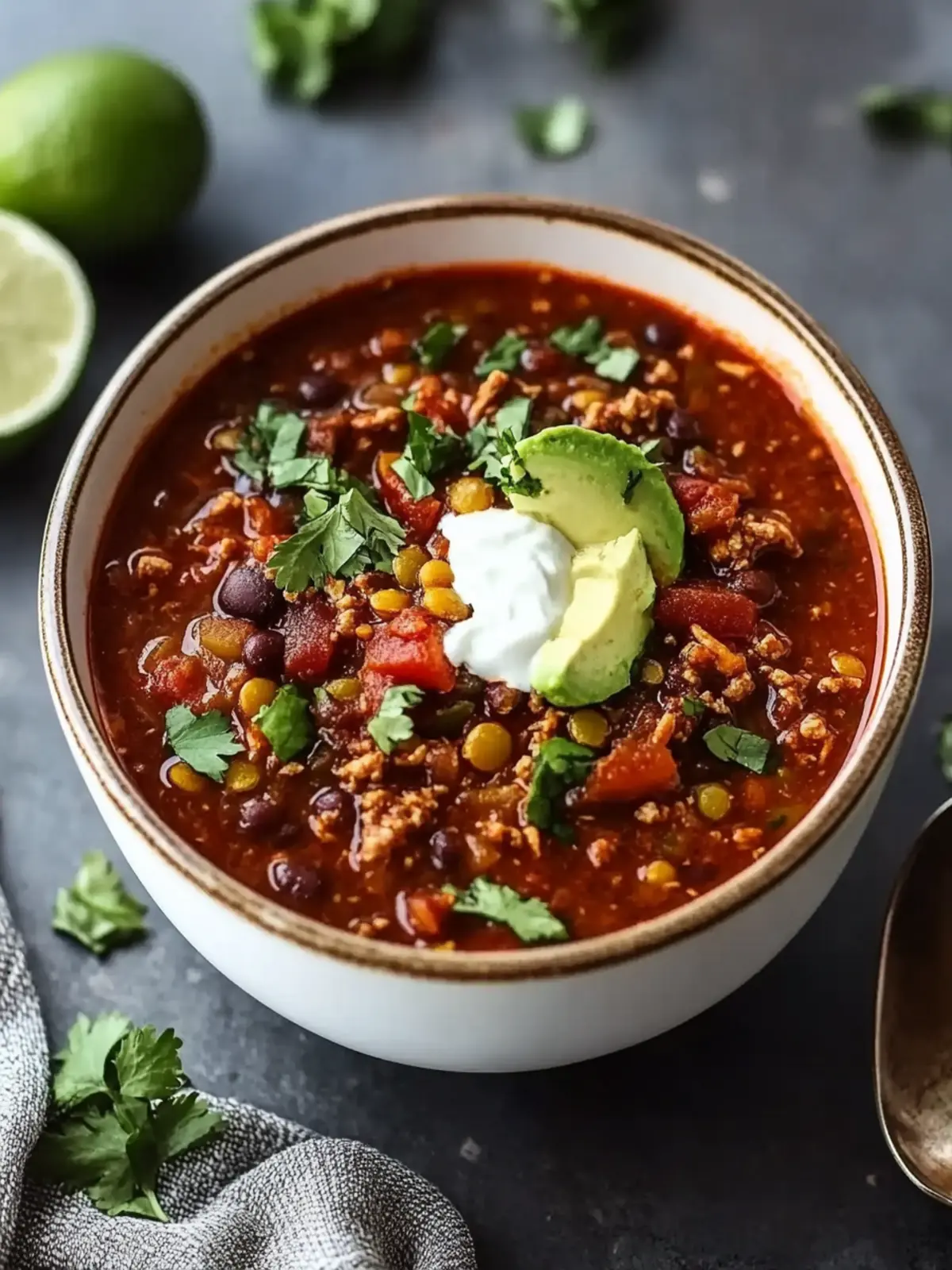 Hearty Turkey and Lentil Chili for Cozy Nights In 3 Turkey and Lentil Chili