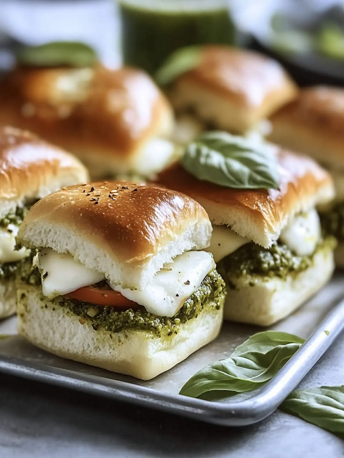 Savory Turkey Pesto Mozzarella Sliders for Instant Delight 5 Turkey Pesto Mozzarella Sliders